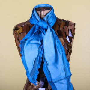 Layered Ruffled Handmade Silk Scarf